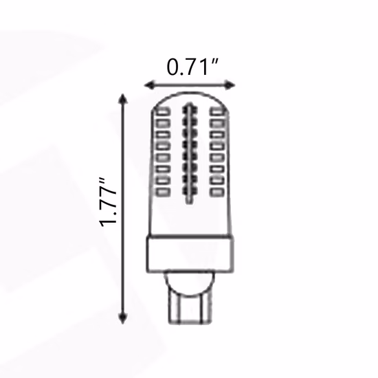 Lt104W2 3W 2700K-6000K Silicone Construction Weatherproof T10 Wedge LED Light Bulbs for Outdoor Landscape Walkway Lawn Lighting