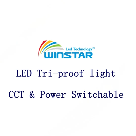 CCT и выключатель питания Светодиодный светильник Tri Proof водонепроницаемый с регулируемой яркостью
